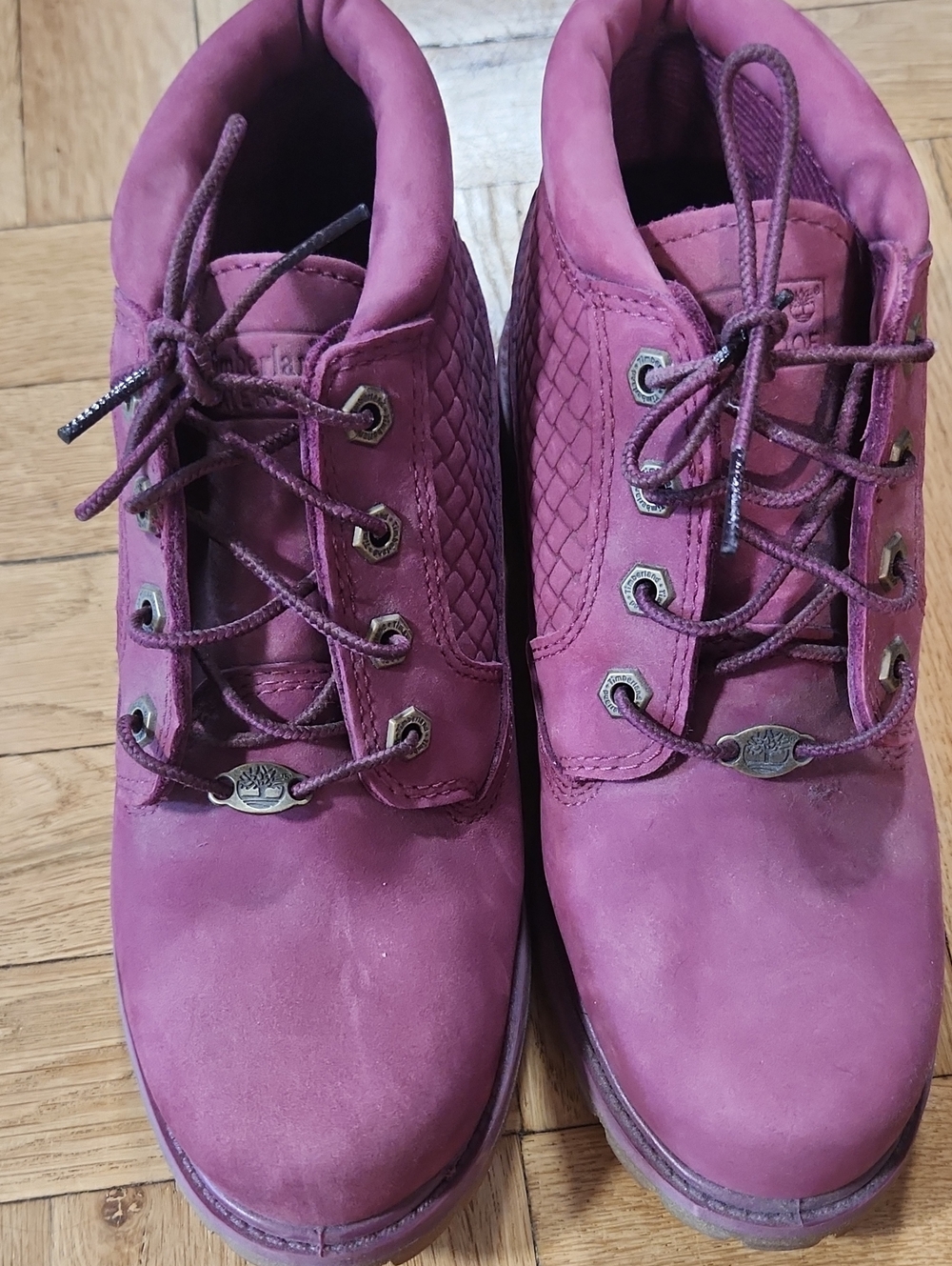 Timberland Women's Magenta Lace-Up Nubuck Boots